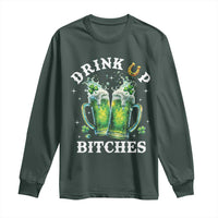 Drink Up Bitches Funny St Patricks Day Long Sleeve Shirt Irish Beer Lovers