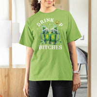 Drink Up Bitches Funny St Patricks Day T Shirt For Women Irish Beer Lovers
