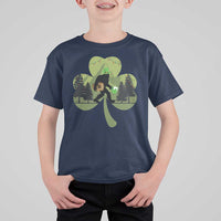 St Patricks Day Bigfoot T Shirt For Kid Sasquatch Irish Beer Lovers Shamrock Clover Leaf