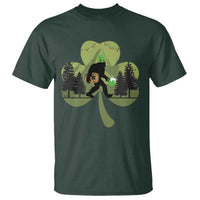 St Patricks Day Bigfoot T Shirt Sasquatch Irish Beer Lovers Shamrock Clover Leaf