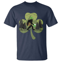 St Patricks Day Bigfoot T Shirt Sasquatch Irish Beer Lovers Shamrock Clover Leaf