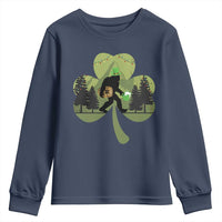 St Patricks Day Bigfoot Youth Sweatshirt Sasquatch Irish Beer Lovers Shamrock Clover Leaf