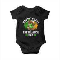 St Patricks Day Bigfoot Baby Onesie Irish Shamrock Sasquatch Beer Lovers