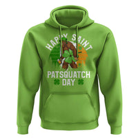 St Patricks Day Bigfoot Hoodie Irish Shamrock Sasquatch Beer Lovers
