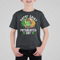 St Patricks Day Bigfoot T Shirt For Kid Irish Shamrock Sasquatch Beer Lovers