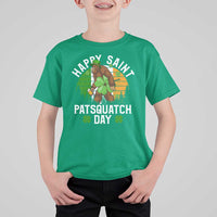 St Patricks Day Bigfoot T Shirt For Kid Irish Shamrock Sasquatch Beer Lovers
