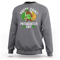 St Patricks Day Bigfoot Sweatshirt Irish Shamrock Sasquatch Beer Lovers