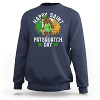 St Patricks Day Bigfoot Sweatshirt Irish Shamrock Sasquatch Beer Lovers