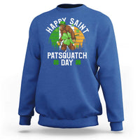 St Patricks Day Bigfoot Sweatshirt Irish Shamrock Sasquatch Beer Lovers