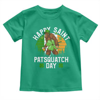 St Patricks Day Bigfoot Toddler T Shirt Irish Shamrock Sasquatch Beer Lovers