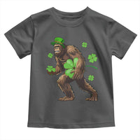 St Patricks Day Bigfoot Toddler T Shirt Funny Sasquatch Shamrock