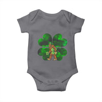 St Patricks Day Lucky Shamrock Bigfoot Baby Onesie Funny Sasquatch Irish
