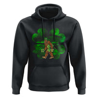 St Patricks Day Lucky Shamrock Bigfoot Hoodie Funny Sasquatch Irish