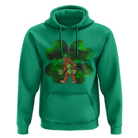 St Patricks Day Lucky Shamrock Bigfoot Hoodie Funny Sasquatch Irish