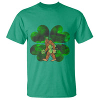 St Patricks Day Lucky Shamrock Bigfoot T Shirt Funny Sasquatch Irish