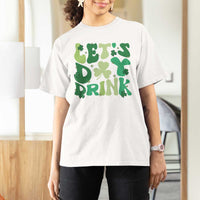 St. Patrick's Day Irish Pub T Shirt For Women Let's Day Drink
