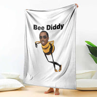 Bee Diddy Throw Blanket Dark Humor Internet Meme Brainrot Gen Z