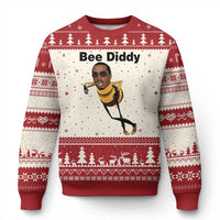 Bee Diddy Ugly Christmas Sweater Dark Humor Internet Meme Brainrot Gen Z