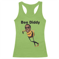 Bee Diddy Racerback Tank Top Dark Humor Internet Meme Brainrot Gen Z
