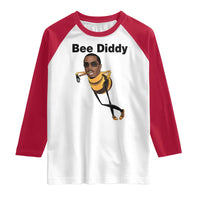 Bee Diddy Raglan Shirt Dark Humor Internet Meme Brainrot Gen Z