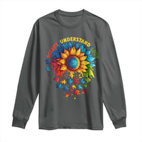 Autism Acceptance Sunflower Puzzle Long Sleeve Shirt Accept Understand Love ASD