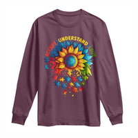 Autism Acceptance Sunflower Puzzle Long Sleeve Shirt Accept Understand Love ASD