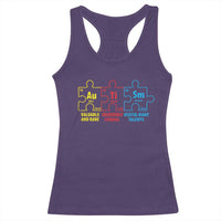 Autism Awareness Racerback Tank Top Elements Periodic Table ASD
