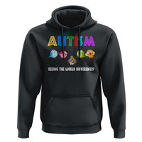 Autism Awareness Hoodie Seeing the World Differently ASD Cute Puzzle Pieces Owl