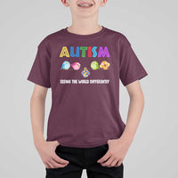 Autism Awareness T Shirt For Kid Seeing the World Differently ASD Cute Puzzle Pieces Owl