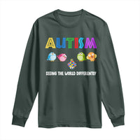 Autism Awareness Long Sleeve Shirt Seeing the World Differently ASD Cute Puzzle Pieces Owl