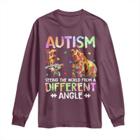 Autism Awareness Giraffe Long Sleeve Shirt Seeing The World Differently ASD