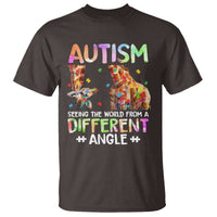 Autism Awareness Giraffe T Shirt Seeing The World Differently ASD
