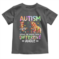 Autism Awareness Giraffe Toddler T Shirt Seeing The World Differently ASD