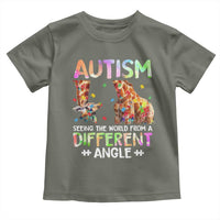 Autism Awareness Giraffe Toddler T Shirt Seeing The World Differently ASD