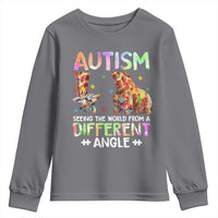 Autism Awareness Giraffe Youth Sweatshirt Seeing The World Differently ASD