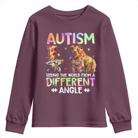 Autism Awareness Giraffe Youth Sweatshirt Seeing The World Differently ASD