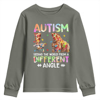 Autism Awareness Giraffe Youth Sweatshirt Seeing The World Differently ASD