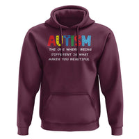 Autism Awareness Hoodie Different Makes You Beautiful ASD Month Support
