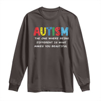 Autism Awareness Long Sleeve Shirt Different Makes You Beautiful ASD Month Support