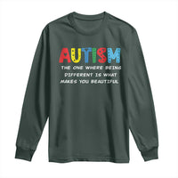 Autism Awareness Long Sleeve Shirt Different Makes You Beautiful ASD Month Support