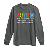 Autism Awareness Long Sleeve Shirt Different Makes You Beautiful ASD Month Support