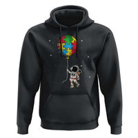 Autism Awareness Astronaut Hoodie Puzzle Pieces Balloon Space Autistic