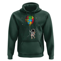 Autism Awareness Astronaut Hoodie Puzzle Pieces Balloon Space Autistic