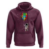 Autism Awareness Astronaut Hoodie Puzzle Pieces Balloon Space Autistic