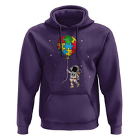 Autism Awareness Astronaut Hoodie Puzzle Pieces Balloon Space Autistic