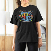 Autism Awareness Support Squad T Shirt For Women