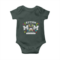 Autism Mom Baby Onesie Much Stronger Messy Bun ASD Autism Awareness