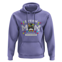 Autism Mom Hoodie Much Stronger Messy Bun ASD Autism Awareness