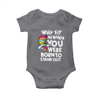 Autism Awareness Baby Onesie Why Fit In When You Were Born To Stand Out Autistic Pride