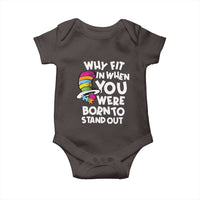 Autism Awareness Baby Onesie Why Fit In When You Were Born To Stand Out Autistic Pride